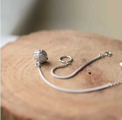 

925 Sterling Silver Lucky Bell Bracelets For Women Exquisite Girls Student Minimalis Jewelry Fashion Bracelet Gifts