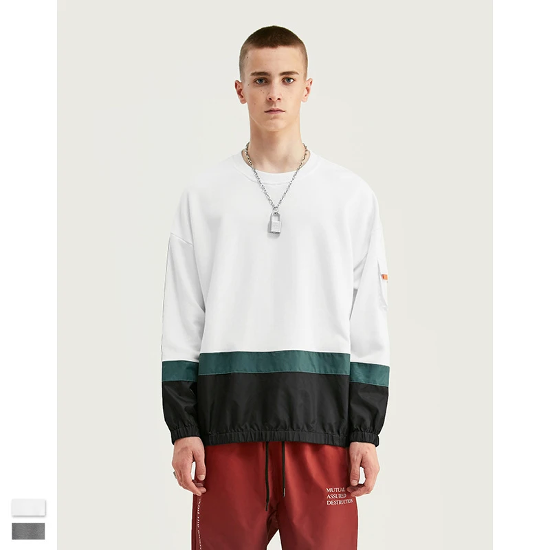 

VIMASS Hoodies Men 2020 Print Letter Mens Hoodies Dress No Hood Zipper Streetwear Pullovers Sweatshirts Mens Clothing Homme m-XL