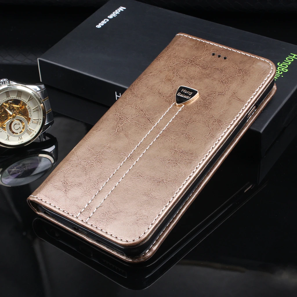 Чехол-книжка для Lenovo Z5 роскошный кожаный чехол-бумажник чехол телефона защитный