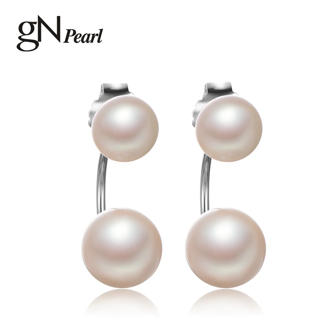 

High Quality Pearl Earring for Women White Natural Freshwater Pearl 925 Sterling Silver Stud Earrings Fine Jewelry Best Gift NEW