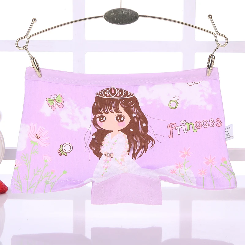 4 шт./лот модные Girls'Underwear Нижнее белье для девочек с рисунками из мультфильмов