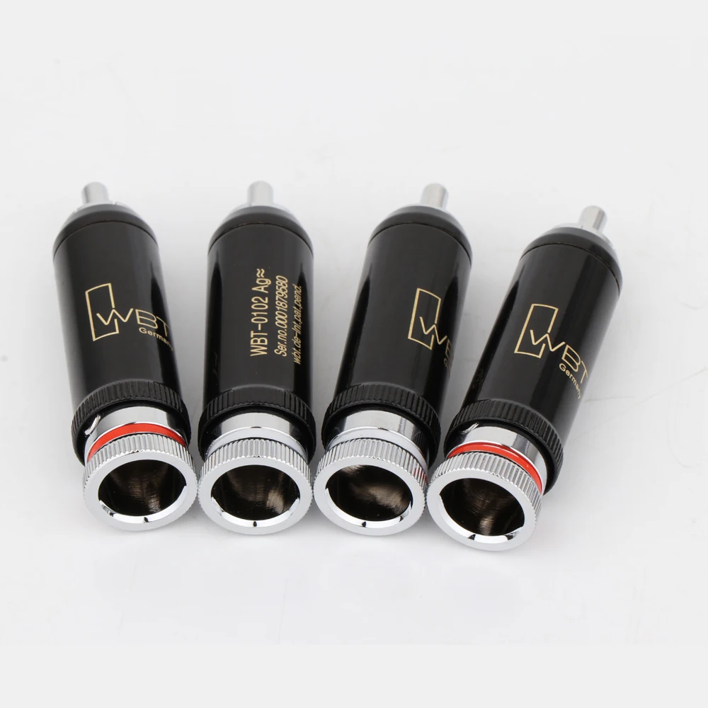 HIFI 0102Ag rhodium-plated rca plug for audio signal cable rca connector audio terminal RCA head