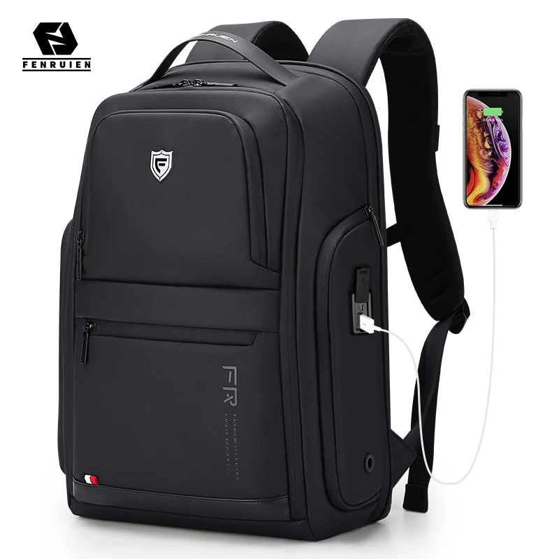 

Новый мужской рюкзак Fenruien 2021, многофункциональные водонепроницаемые Рюкзаки, рюкзак с защитой от кражи для деловых поездок, подходит для но...