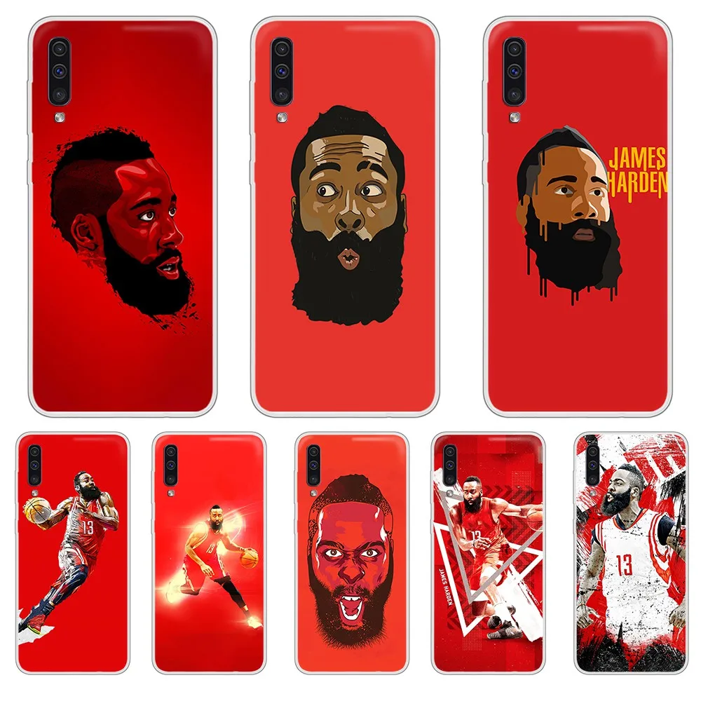 Баскетбольный Джеймс Bearded Твердый Чехол для мобильного телефона Прозрачный