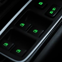 car window door buttons luminous sticker night safety fluorescent decals switch car stickers for car universal