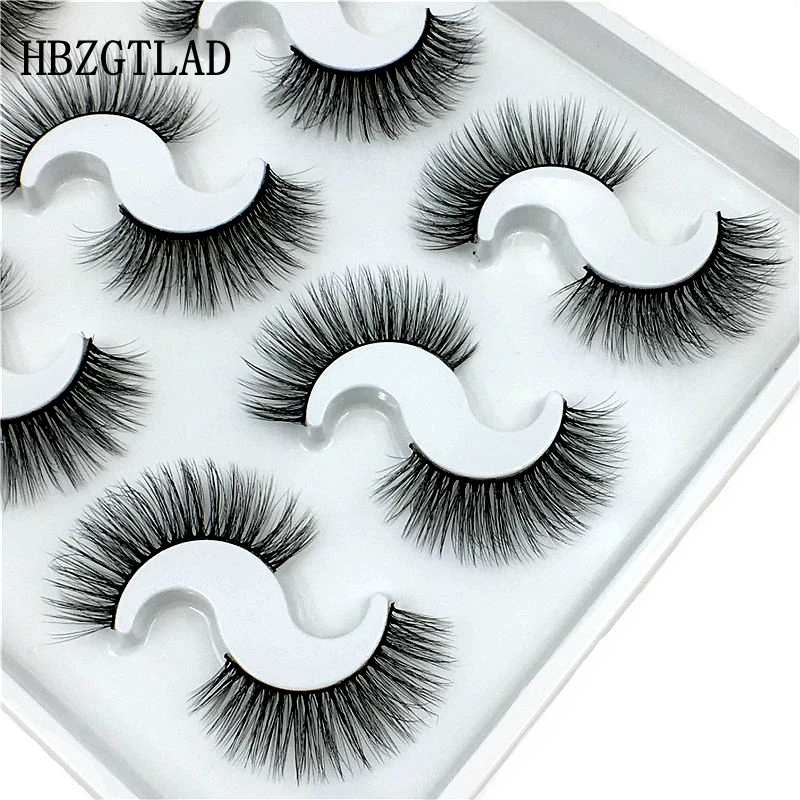 9 pairs 6D-020 Новые 5 шт/упаковка/9/10 пар норковые ресницы 3D накладные ресницы толстые перекрестными макияж ресницы для наращивания, натуральные объемный Мягкий Поддельные ресницы - Цвет: 9 pairs 6D-020