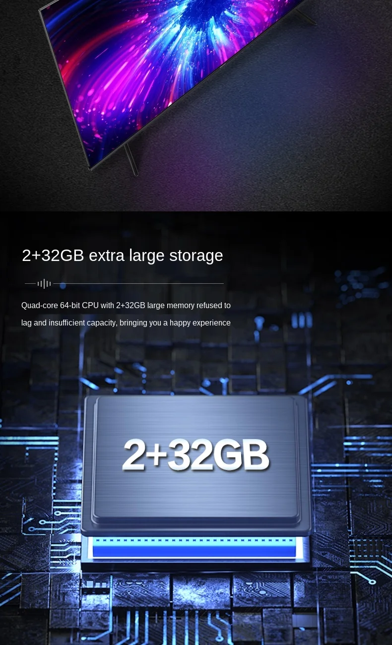 

zq Pro 55-Inch 4K Smart Full Screen TV Smart Network HD Tablet