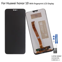 original for huawei honor 10 col l29 lcd display with fingerprint touch screen for huawei honor 10 screen lcd display