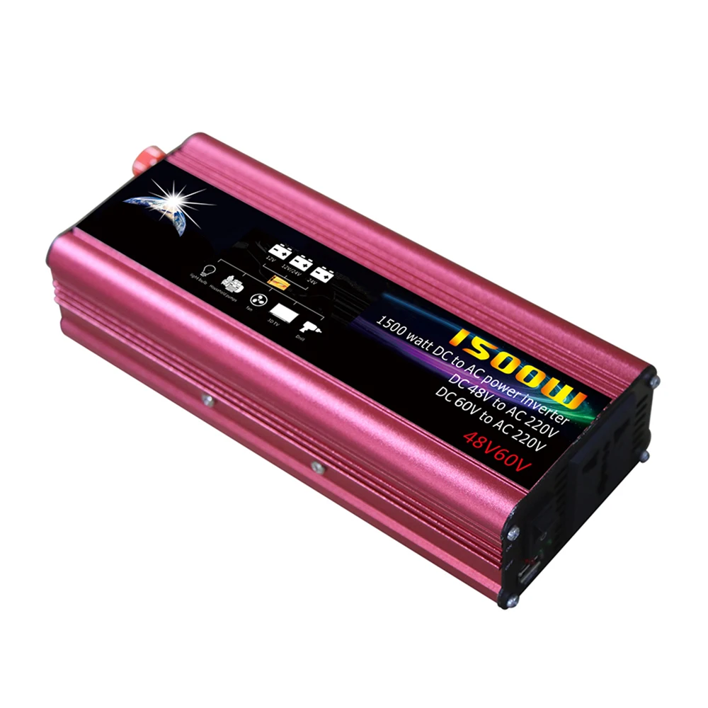 Автомобильный инвертор напряжения светодиодный индикатор преобразователь