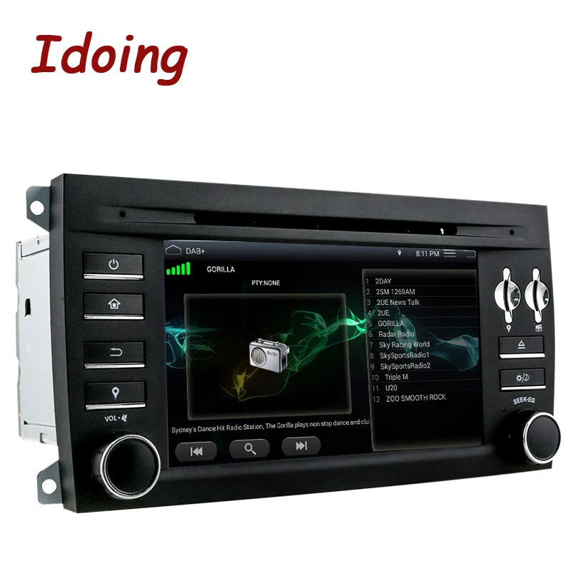 Автомобильный мультимедийный dvd проигрыватель Idoing 2Din для порsche Cayenne Android 7 1 gps
