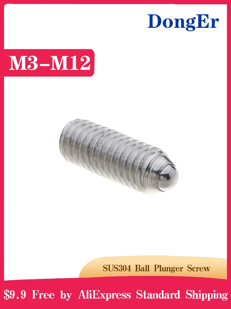 Шнек из нержавеющей стали 304 шнек A062 шаровой Плунжер [M3 M12]|Винты| |
