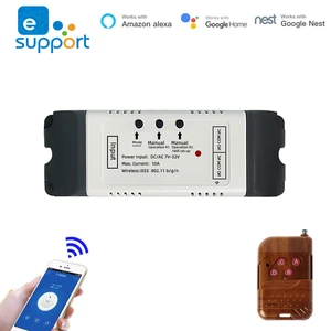 eWeLink smart switch wifi relay motor controller rolling door switch DC7~32V motor curtain switch for motor forward reverse