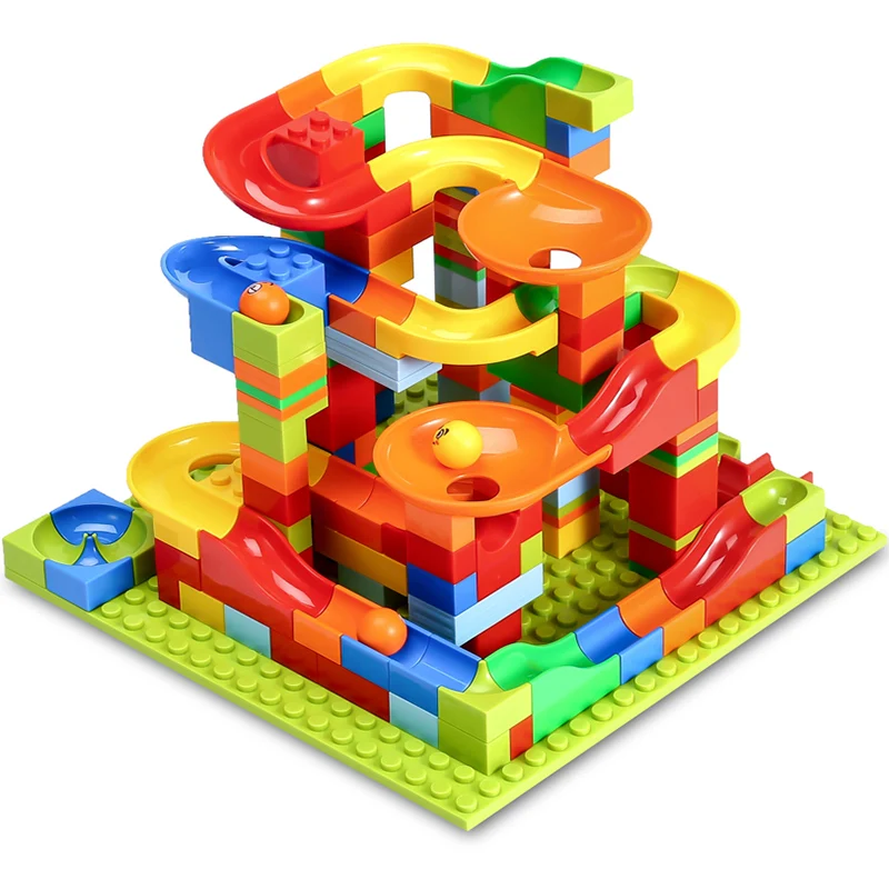 Новинка 330 шт. трековые блоки мраморная гоночная трасса лабиринт Шариковая