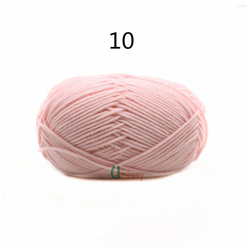 10 36pcs 36 шт./лот, ручная вязка, шерстяная линия, окрашенная, горячая Распродажа, хлопковая Детская Пряжа молочного оттенка, гребенная хлопковая пряжа для вязания крючком, 62 цвета - Цвет: 10 36pcs
