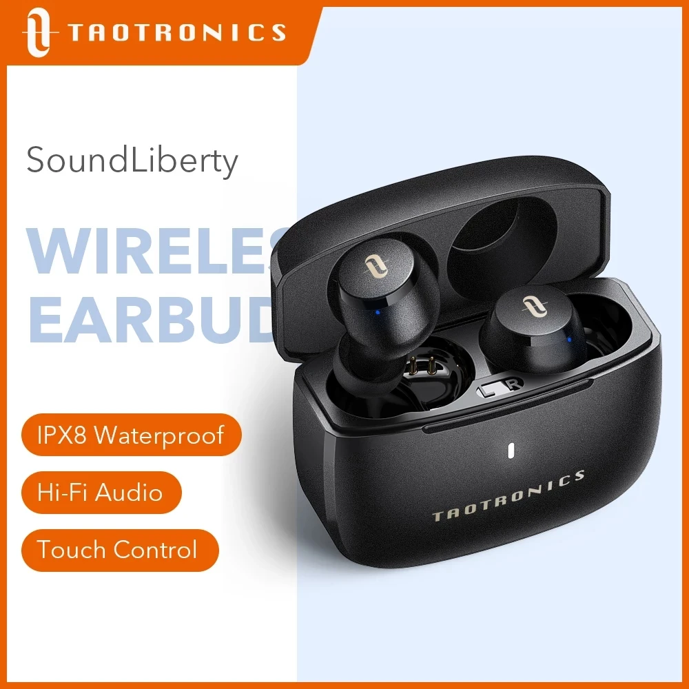 Смарт наушники TaoTronics SoundLiberty 97 TWS с шумоподавлением беспроводные IPX8 спортивная