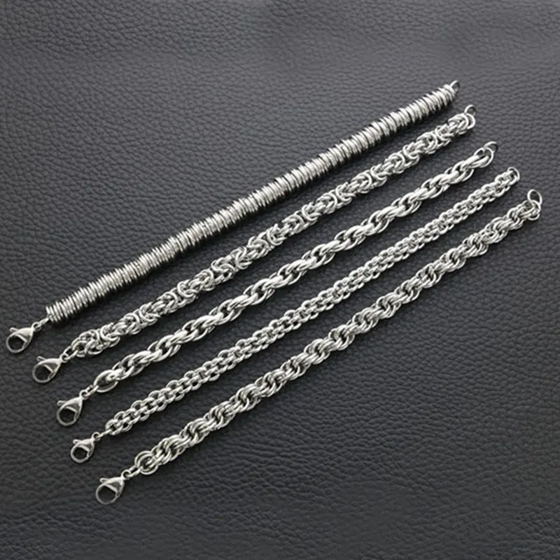 

Fashion Alloy Bracelet Fashion Wristband Punk Hand Chain Women Men Retro Trendy Jewelry Accessories Vintage Ornament Decoration