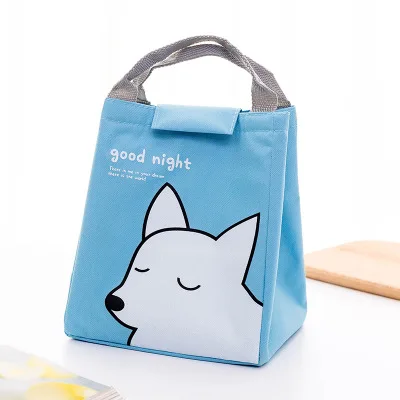 Cute dog bag MICCK BPA Бесплатный Ланч-бокс для детей с отсеком для микроволновки мультяшный Bento box герметичный контейнер для еды ланчбокс для пикника - Цвет: Cute dog bag