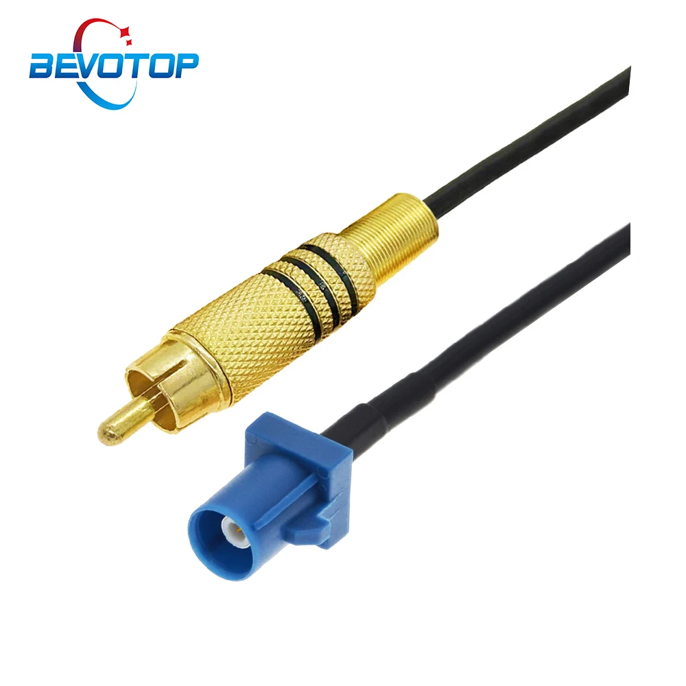 

Coaxial Fakra C Male to RCA Male Plug GPS Video Cable Adapter for Car GPS RG174 50 Ohm RF Coaxial Extension Cord Pigtail Jumper