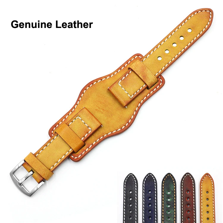 

Vintage Genuine Leather Tra Watchbands 20mm 22mm 24mm Women Men Cowhide Watch Band Strap for DW Daniel Wellington Watch Belt