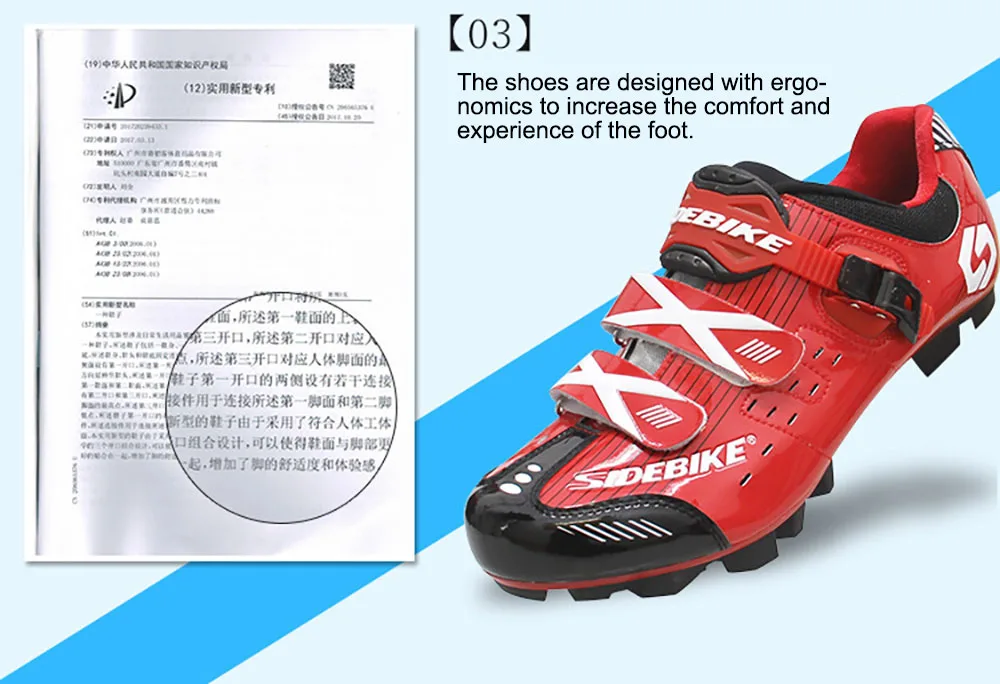 Sidebike cycling shoes MTB bicycle profession riding lock shoes Wear-resistant antiskid Breathable Multi-color optional