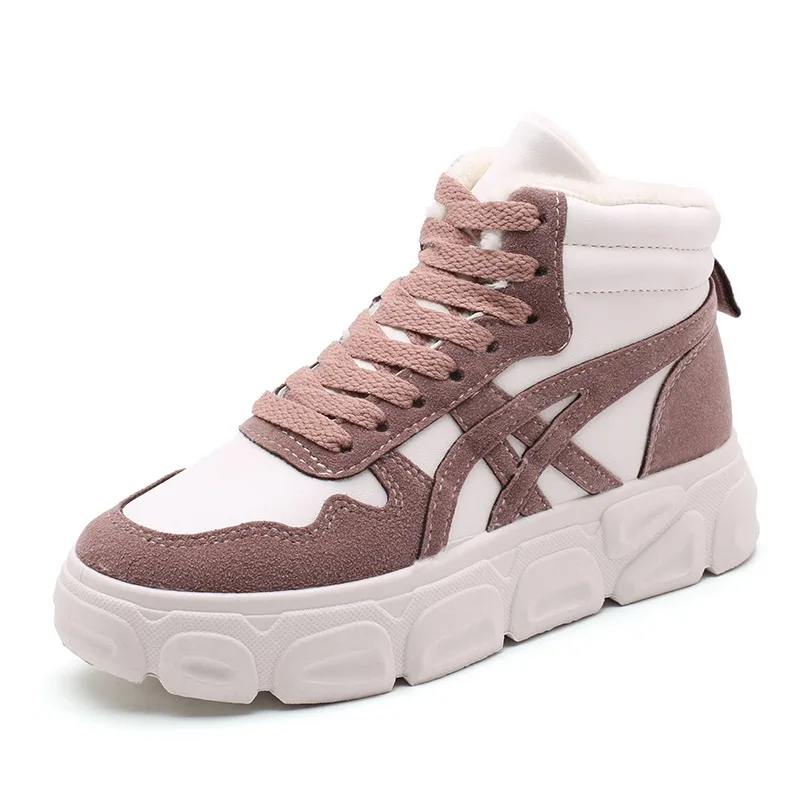 Женские модные ботинки брендовые бархатные повседневные кроссовки зимняя новая