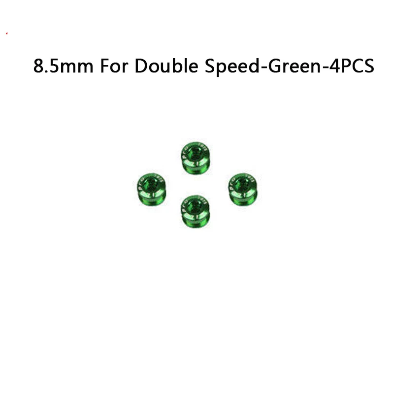 8.5mmSpd-Green-4PCS Litepro MTB велосипедная цепь болты двойной/трехскоростной диск односкоростной винты Золотой/Серебряный/фиолетовый/синий/красный/черный/зеленый - Цвет: 8.5mmSpd-Green-4PCS