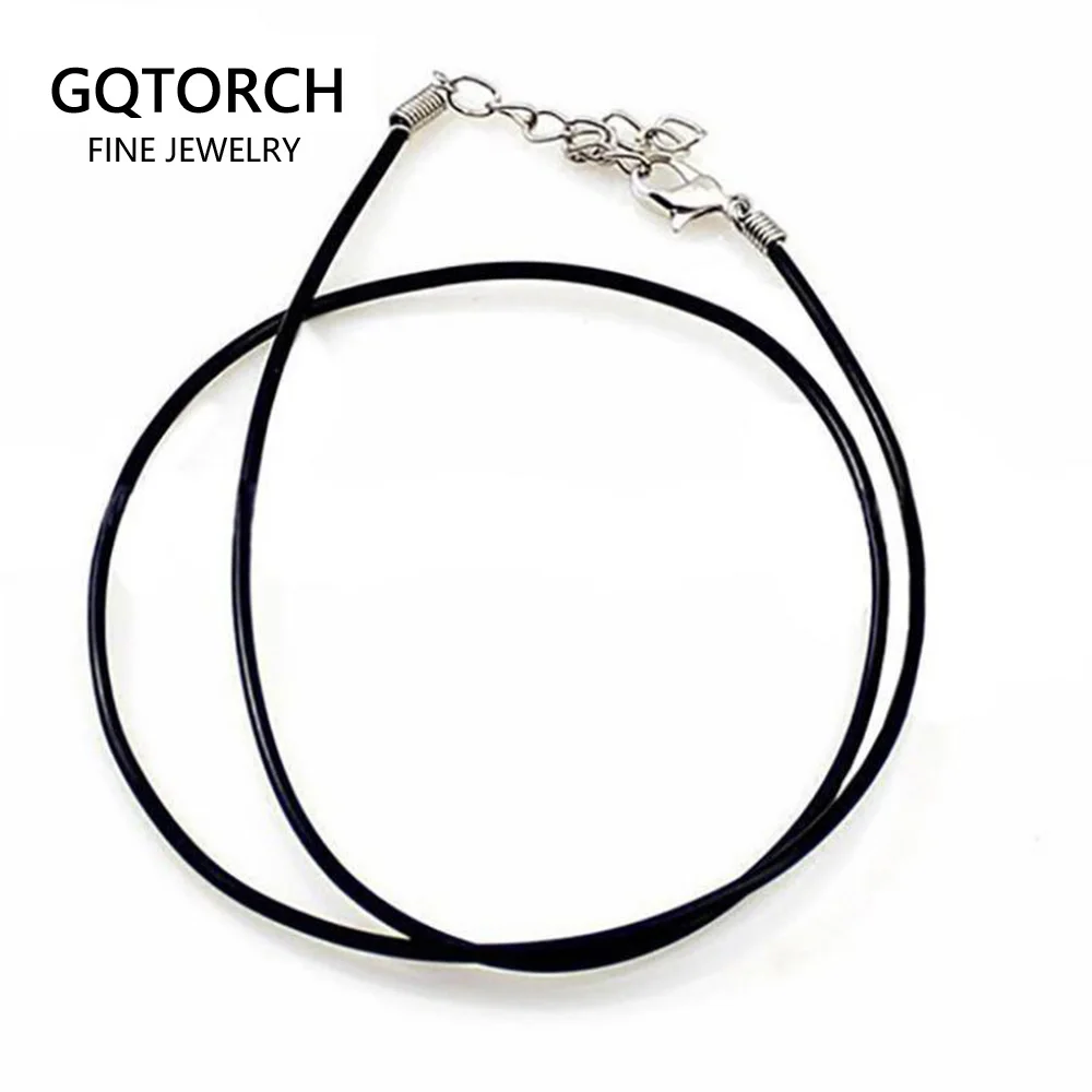 18 дюймов ожерелье из натуральной кожи стальная застежка для мужчин и женщин