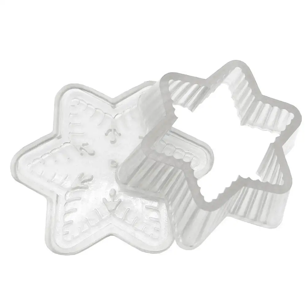 Снежинка Форма Свечи многоразовые DIY ручной работы свечи мыло формы пластиковые