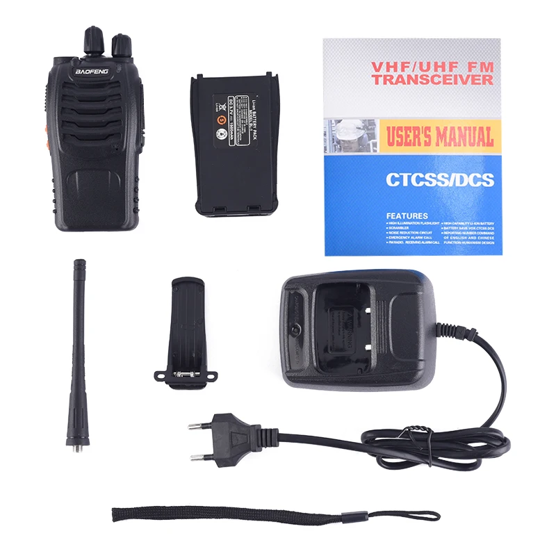 BAOFENG BF-888S рация UHF двухстороннее радио BAOFENG 888s UHF 400-470MHz 16CH портативный приемопередатчик с наушником