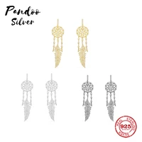 pandoo fashion charm sterling silver original 11 copydream catcher pendant earrings luxury jewelry gift for female