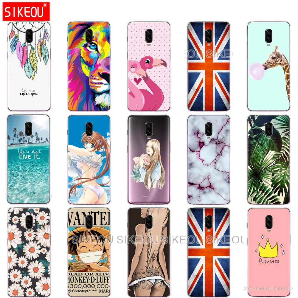 Силиконовый чехол для oneplus 6 t s one plus T etui мягкий силиконовый из ТПУ
