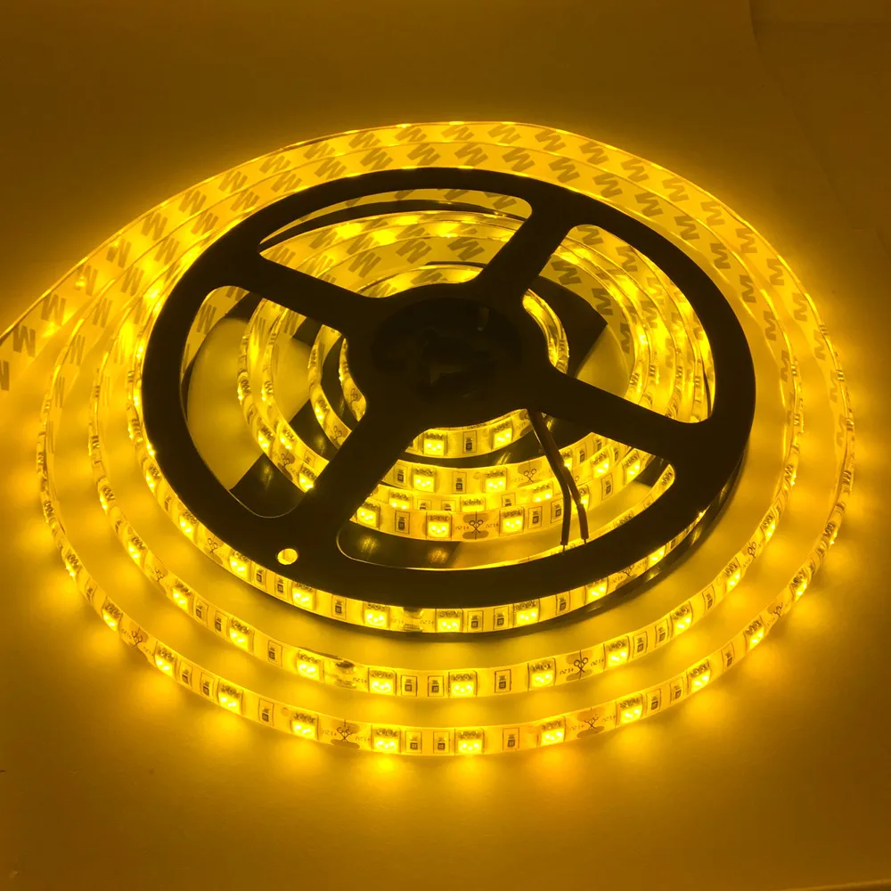 Цвет: желтый 5 м 300LED 5050 SMD LED flexible strip белый RGB Красный Зеленый Синий Желтый Не водонепроницаемыйпартии свет книга свет ночного лампа настольная лампа - Испускаемый цвет: Цвет: желтый