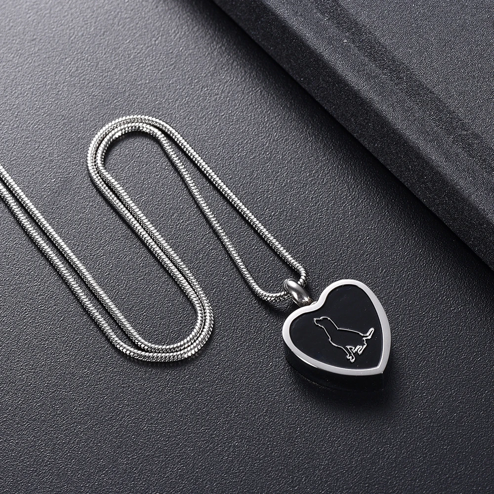 IJD078 нержавеющая сталь собака ожерелье с урной на память для пепла мой