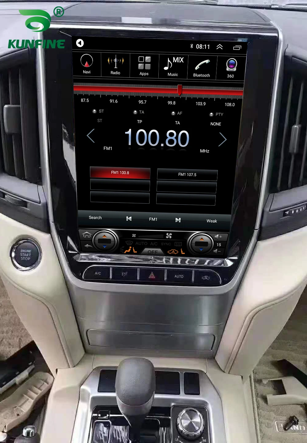 Экран Tesla Android 10 0 4 Гб RAM 64GM ROM Восьмиядерный автомобильный DVD GPS плеер Deckless Car Stereo для