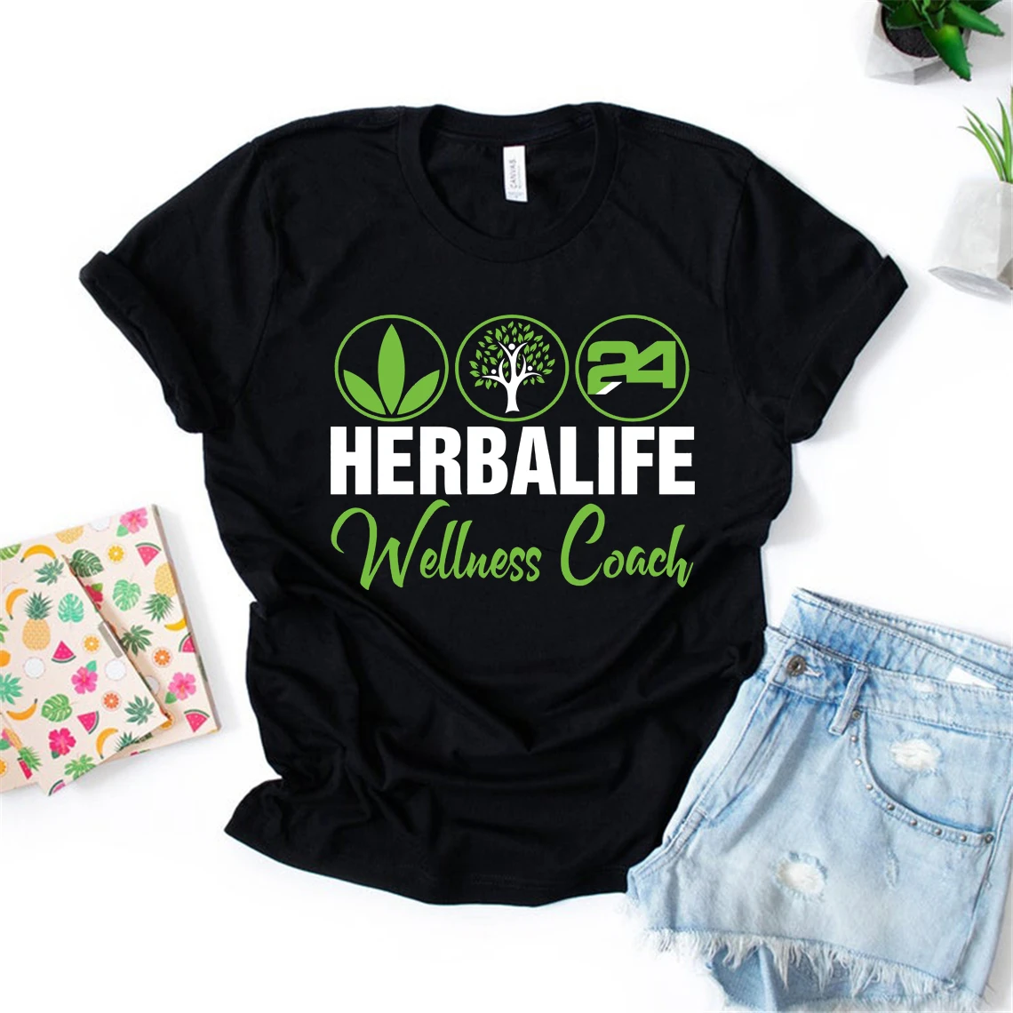 Спортивная футболка Herbalife 24 с изображением дерева для здоровья Футболки унисекс