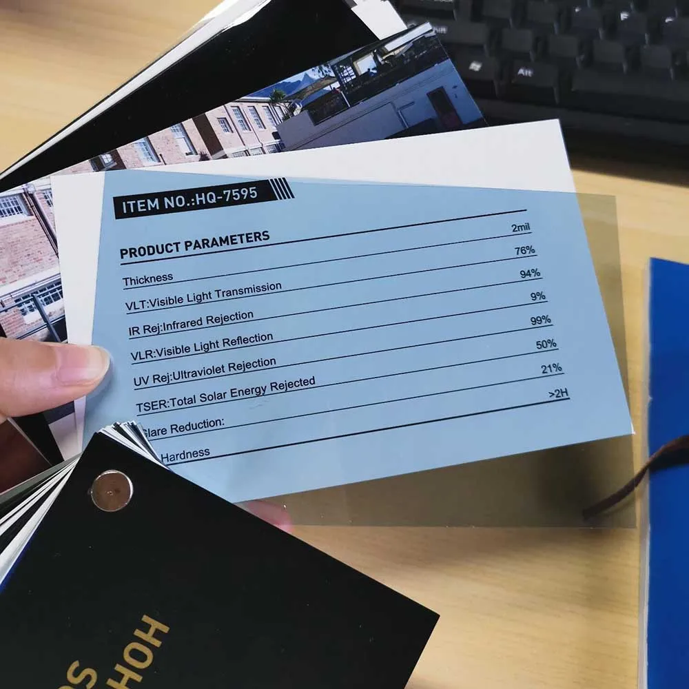 HOHOFILM 75%VLT 2 мил рулонная оконная пленка светло-голубая 95% УФ-защита оттенка окон