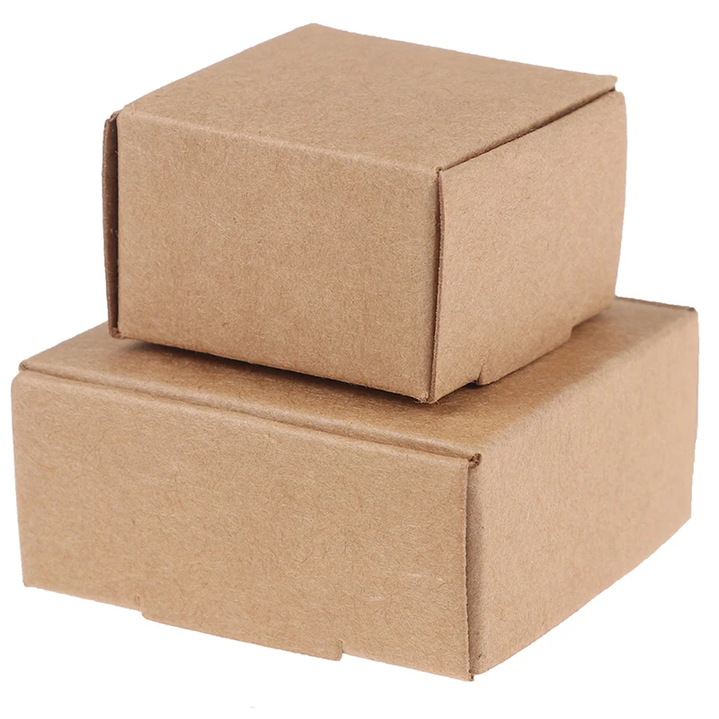 

10pc Dollhouse Mini Simulation Express Box Kraft Paper Box Model Accessories Furniture Toys