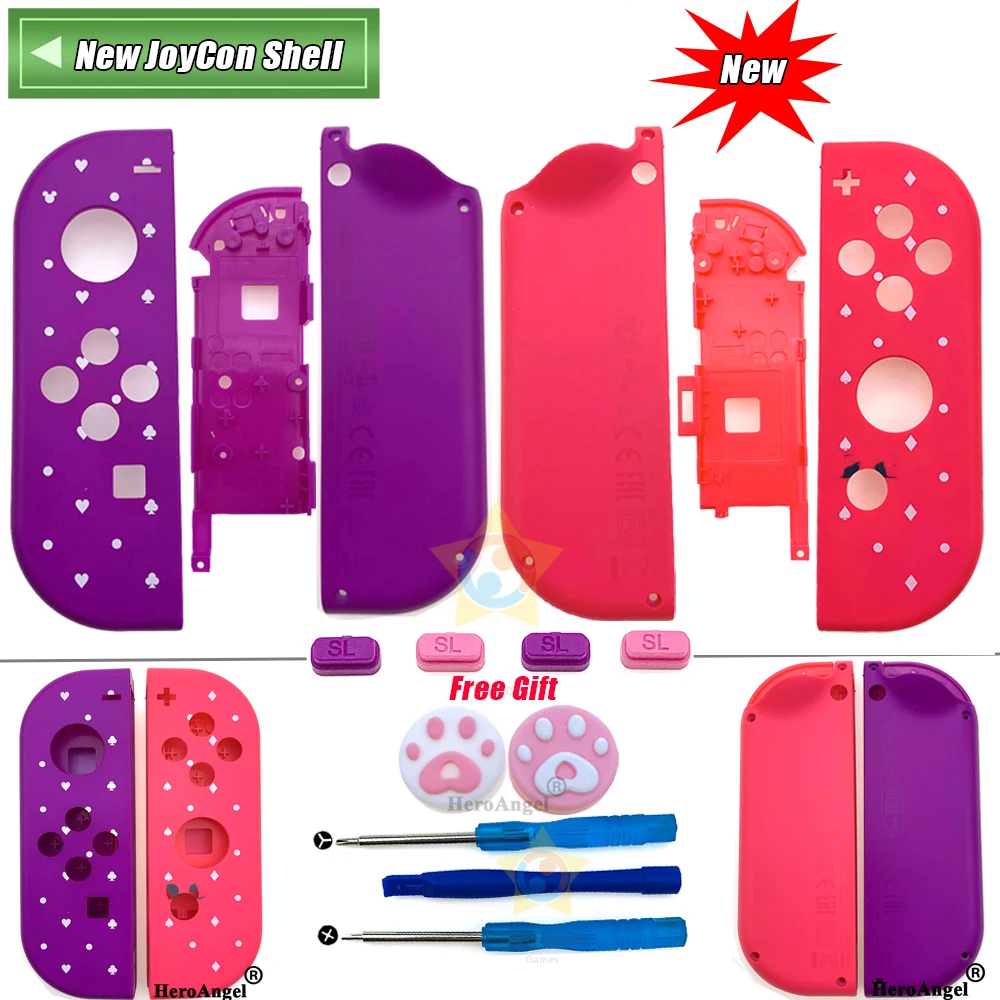 Милый корпус для NS Joy Con чехол оболочка набор переключателя NX консоль замена