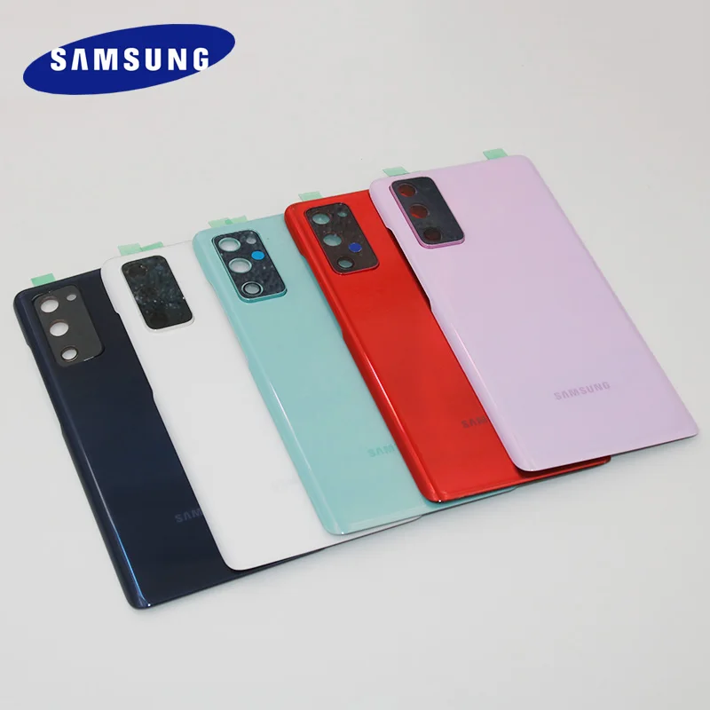 

Original Samsung Galaxy S20FE S20fe G780F Back Housing Battery Replace Cover S20 FE Fan Edition Rear Door Case With Camera Lens