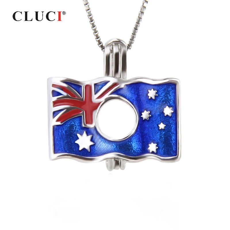 CLUCI Подвеска из стерлингового серебра 925 пробы с австралийским флагом