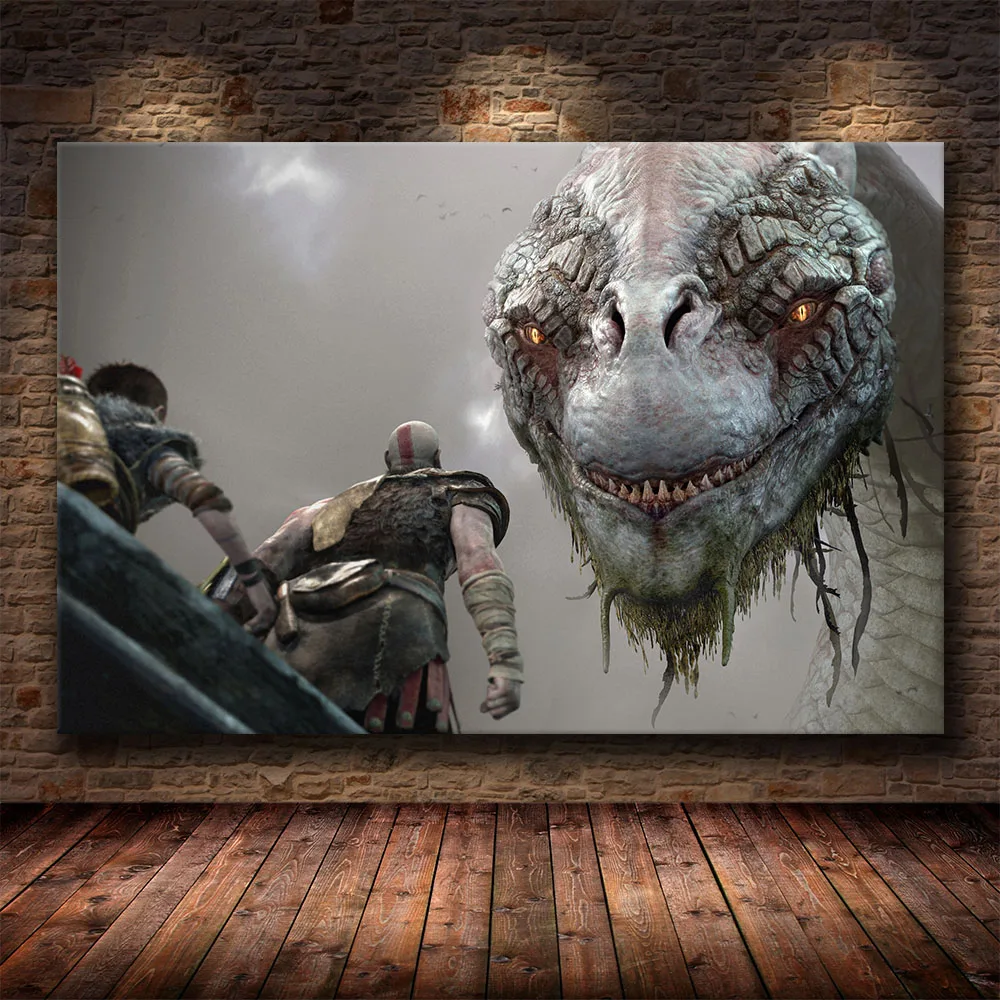 Постеры для игр Бог войны картины HD игровой холст настенное искусство домашнего