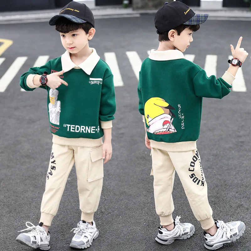 Lapel Spring Summer Girls Clothing Suits Coat +Pants 2pcs/Set Kids Teenager Outwear Sport Cotton Formal High Quality