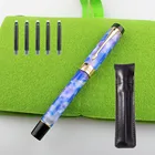 JINHAO M100S целлулоидная перьевая ручка иридий F Перо 0,5 мм чернильная ручка каучуковая офисная ручка для письма офисные принадлежности Подарочный набор