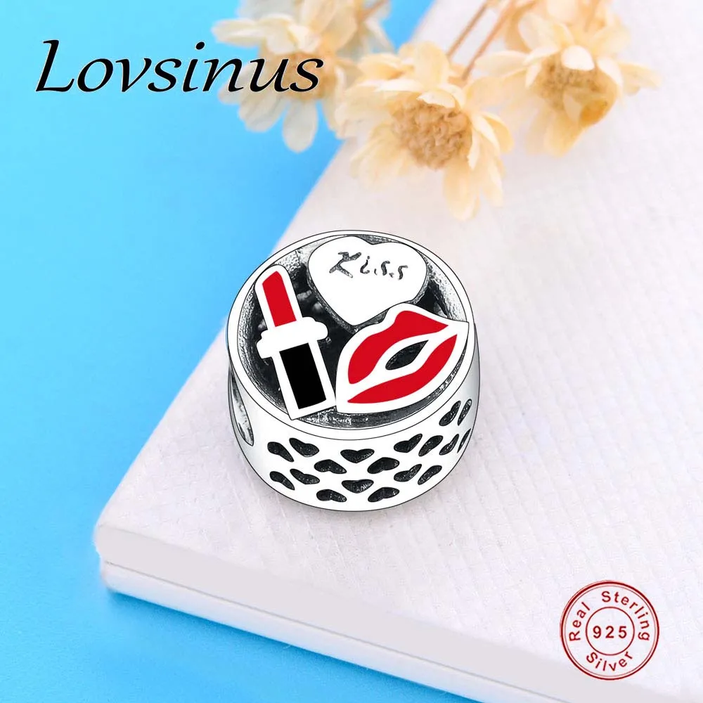 Женский браслет из серебра 925 пробы с подвеской губы | Украшения и аксессуары