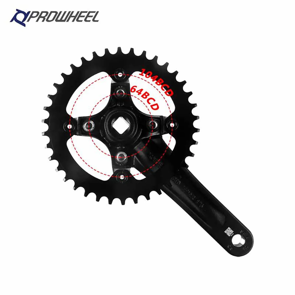 Шатун для горного велосипеда prowheel 64BCD 104BCD с квадратным отверстием один двойной