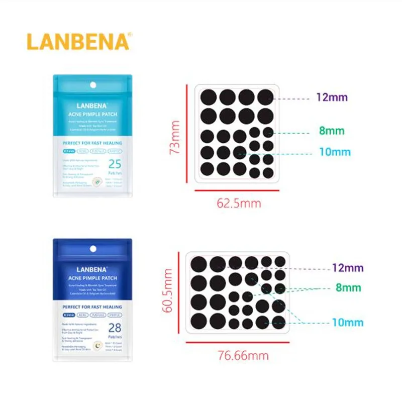 LANBENA маска от акне прыщи патч 53 шт. невидимые наклейки лечение прыщей средство для