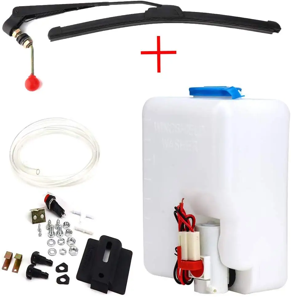 Универсальный насос для мойки лобового стекла с ручным стеклоочистителем