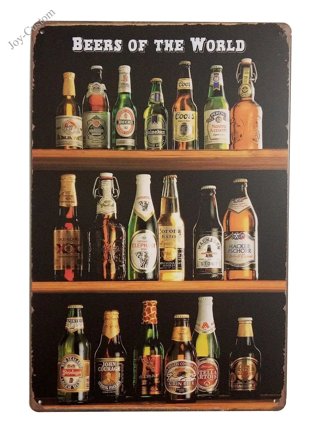 Beers of The World Wall Ретро Декор доска украшения для бара дома винтажные металлические