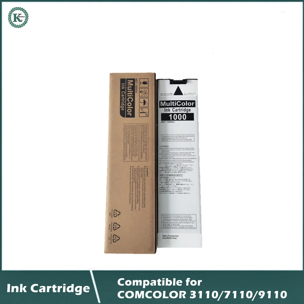 compatible ink cartridge for inkjet printer riso comcolor 3110 7110 9110 1000ml bk c m y color free global shipping