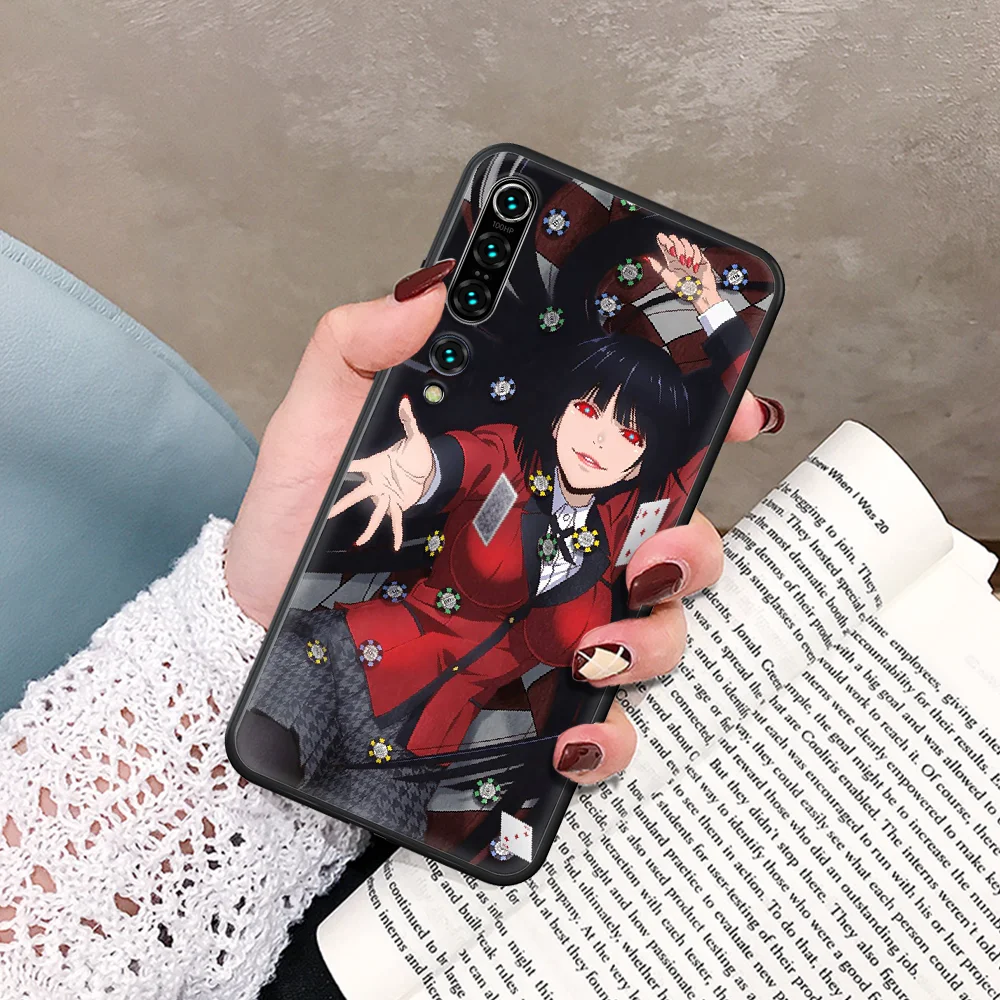 

Japanese Anime Jabami Yumeko Phone Case For Xiaomi Mi Note 10 A3 9 MAX 3 A2 8 9 Lite Pro Ultra black Back Fashion Bumper Trend